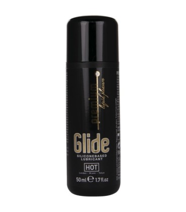 HOT PREMIUM SILICONE GLIDE LUBRICANTE BASE SILICONA 50 ML