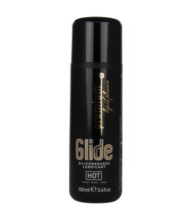HOT PREMIUM SILICONE GLIDE LUBRICANTE BASE SILICONA 100 ML