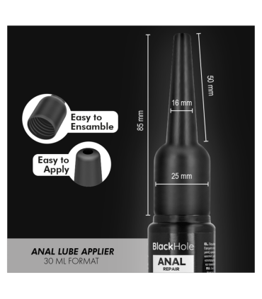 BLACK HOLE ANAL LUBE APPLIER S SIZE 30 ML