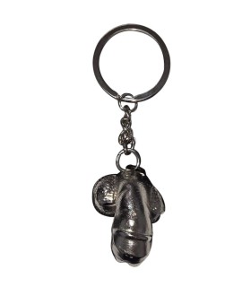 DIABLO PICANTE SILVER METAL KEYCHAIN SHRINKED PENIS