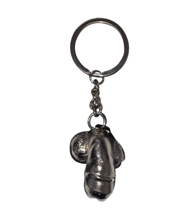 DIABLO PICANTE SILVER METAL KEYCHAIN SHRINKED PENIS