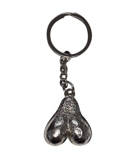 DIABLO PICANTE SILVER EGGS METAL KEYCHAIN
