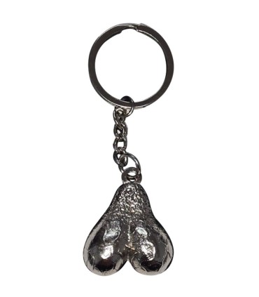 DIABLO PICANTE SILVER EGGS METAL KEYCHAIN