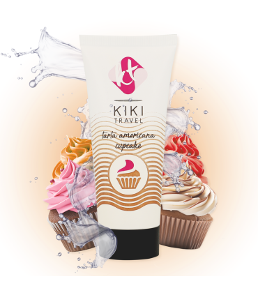 KIKI TRAVEL GEL DESLIZANTE SABOR A TARTA AMERICANA CUPCAKE 50 ML