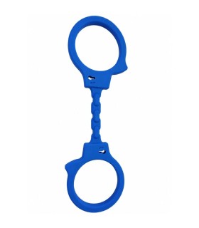 DIABLO PICANTE SILICONE HANDCUFFS BLUE