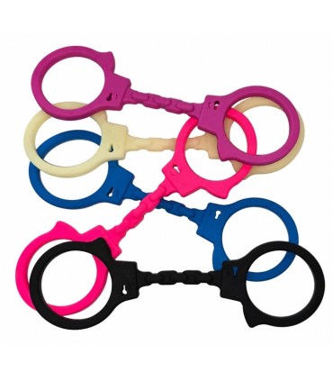 DIABLO PICANTE SILICONE HANDCUFFS BLUE
