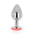 OHMAMA ANAL PLUG WITH RED CRYSTAL 8 CM