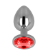 OHMAMA ANAL PLUG WITH RED CRYSTAL 8 CM