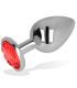 OHMAMA ANAL PLUG WITH RED CRYSTAL 8 CM