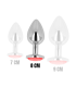 OHMAMA ANAL PLUG WITH RED CRYSTAL 8 CM