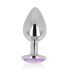 OHMAMA ANAL PLUG WITH VIOLET CRYSTAL 8 CM