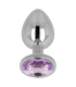 OHMAMA ANAL PLUG WITH VIOLET CRYSTAL 8 CM