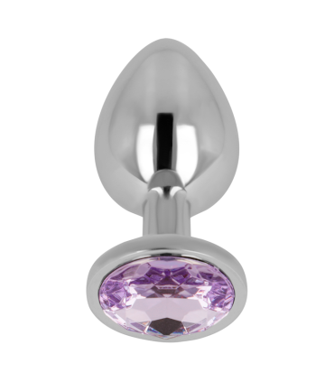 OHMAMA ANAL PLUG WITH VIOLET CRYSTAL 8 CM