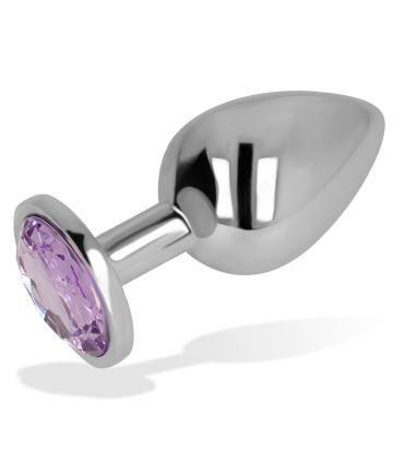 OHMAMA ANAL PLUG WITH VIOLET CRYSTAL 8 CM