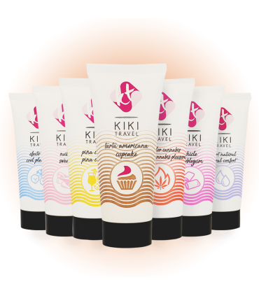 KIKI TRAVEL GEL DESLIZANTE SABOR A TARTA AMERICANA CUPCAKE 50 ML