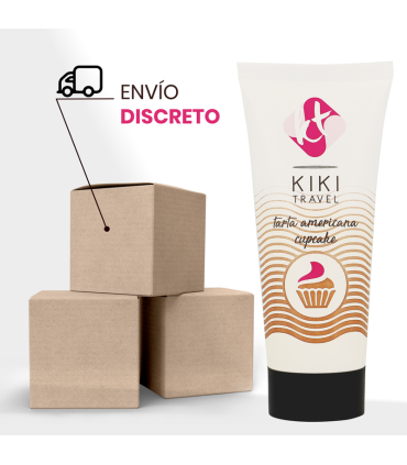 KIKI TRAVEL GEL DESLIZANTE SABOR A TARTA AMERICANA CUPCAKE 50 ML