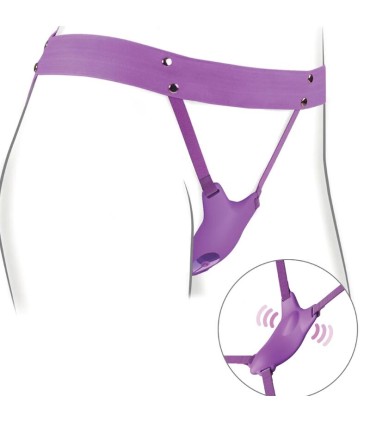 FANTASY FOR HER BUTTERFLY HARNESS VIBRATING RECHARGEABLE REMOTE CONTROL PURPLE
