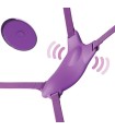 FANTASY FOR HER - BUTTERFLY HARNESS, VIBRATING RECHARGEABLE & REMOTE CONTROL PURPLE