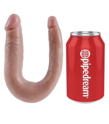 KING COCK U SHAPED SMALL DOUBLE TROUBLE FLESH 127 CM