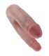 KING COCK U SHAPED SMALL DOUBLE TROUBLE FLESH 127 CM