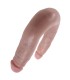 KING COCK U SHAPED SMALL DOUBLE TROUBLE FLESH 127 CM