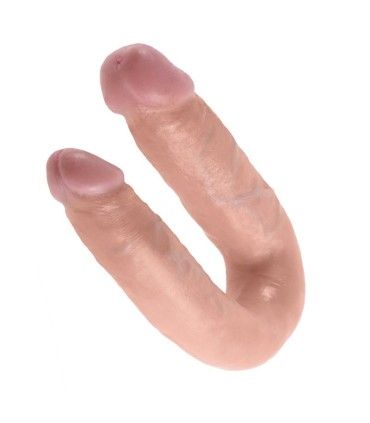 KING COCK U SHAPED MEDIUM DOUBLE TROUBLE FLESH 139 CM