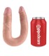 KING COCK U SHAPED MEDIUM DOUBLE TROUBLE FLESH 139 CM
