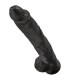 KING COCK REALISTIC PENIS WITH BALLS 305 CM BLACK