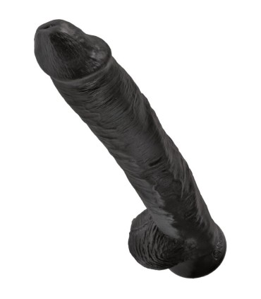 KING COCK REALISTIC PENIS WITH BALLS 305 CM BLACK