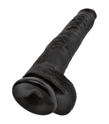 KING COCK REALISTIC PENIS WITH BALLS 305 CM BLACK