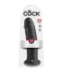 KING COCK 10 DILDO BLACK 25 CM