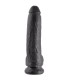 KING COCK 9 DILDO BLACK WITH BALLS 229 CM