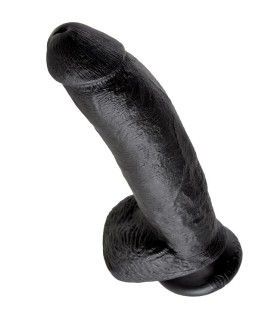 KING COCK 9 DILDO BLACK WITH BALLS 229 CM