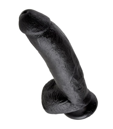 KING COCK 9 DILDO BLACK WITH BALLS 229 CM