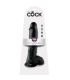 KING COCK 10 DILDO BLACK WITH BALLS 254 CM