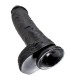 KING COCK 10 DILDO BLACK WITH BALLS 254 CM