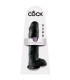 KING COCK 11 DILDO BLACK WITH BALLS 28 CM