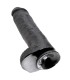KING COCK 11 DILDO BLACK WITH BALLS 28 CM