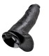 KING COCK 12 DILDO BLACK WITH BALLS 3048 CM