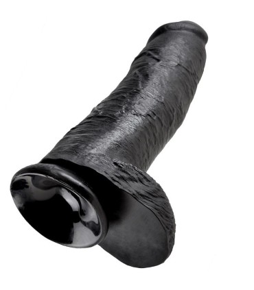 KING COCK 12 DILDO BLACK WITH BALLS 3048 CM