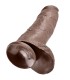 KING COCK 12 DILDO BROWN WITH BALLS 3048 CM