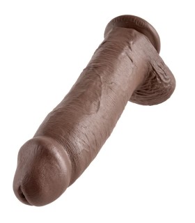 KING COCK 12 DILDO BROWN WITH BALLS 3048 CM