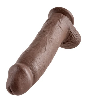 KING COCK 12 DILDO BROWN WITH BALLS 3048 CM