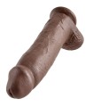 KING COCK - 12 DILDO BROWN WITH BALLS 30.48 CM