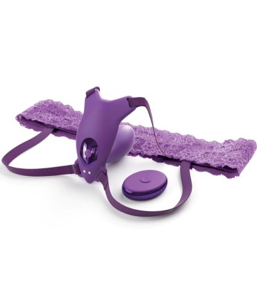 FANTASY FOR HER BUTTERFLY HARNESS G SPOT WITH VIBRATOR RECHARGEABLE REMOTE CONTROL VIOLET
