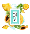 AQUA TRAVEL - LUBRICANTE BASE AGUA SABOR FRUTAS TROPICALES 6 ML