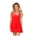 SUBBLIME BABYDOLL CON LAZOS ROJO L XL