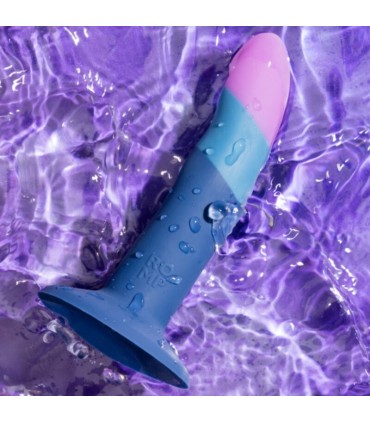 ROMP PICCOLO SILICONE DILDO WITH TRICOLOR SUCTION CUP 14 CM