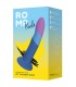 ROMP PICCOLO SILICONE DILDO WITH TRICOLOR SUCTION CUP 14 CM