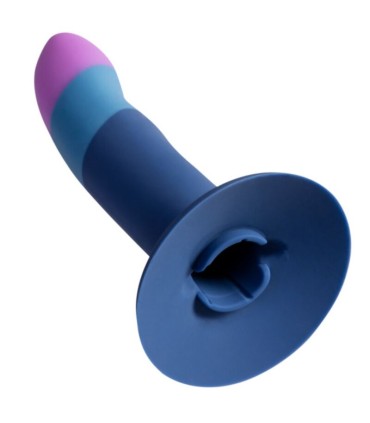 ROMP PICCOLO SILICONE DILDO WITH TRICOLOR SUCTION CUP 14 CM
